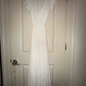 Lulus White Wrap Dress
